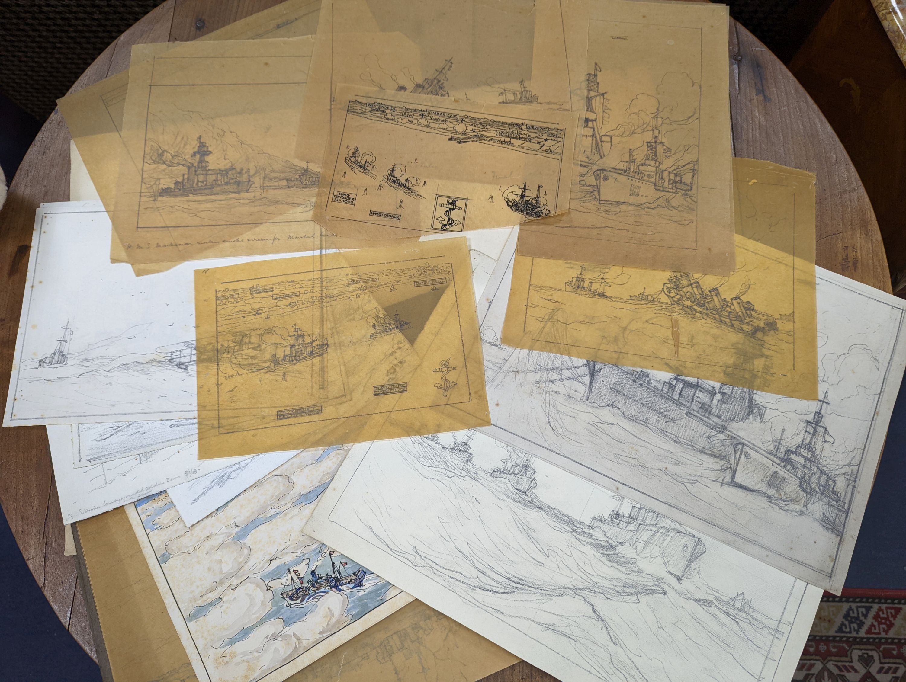 Nelson Dawson (1859-1941) assorted original artworks